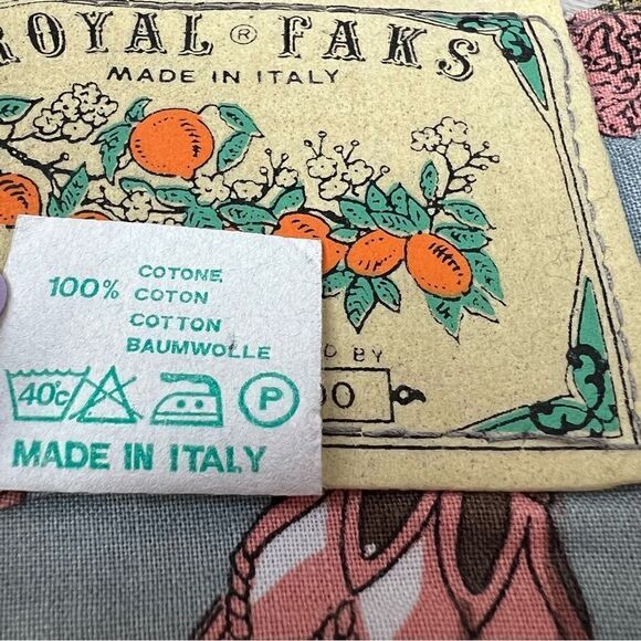 ROYAL FAKS Y2K Vintage Rare Legging Ceremonial Print Style Size 28. - Picture 12 of 12